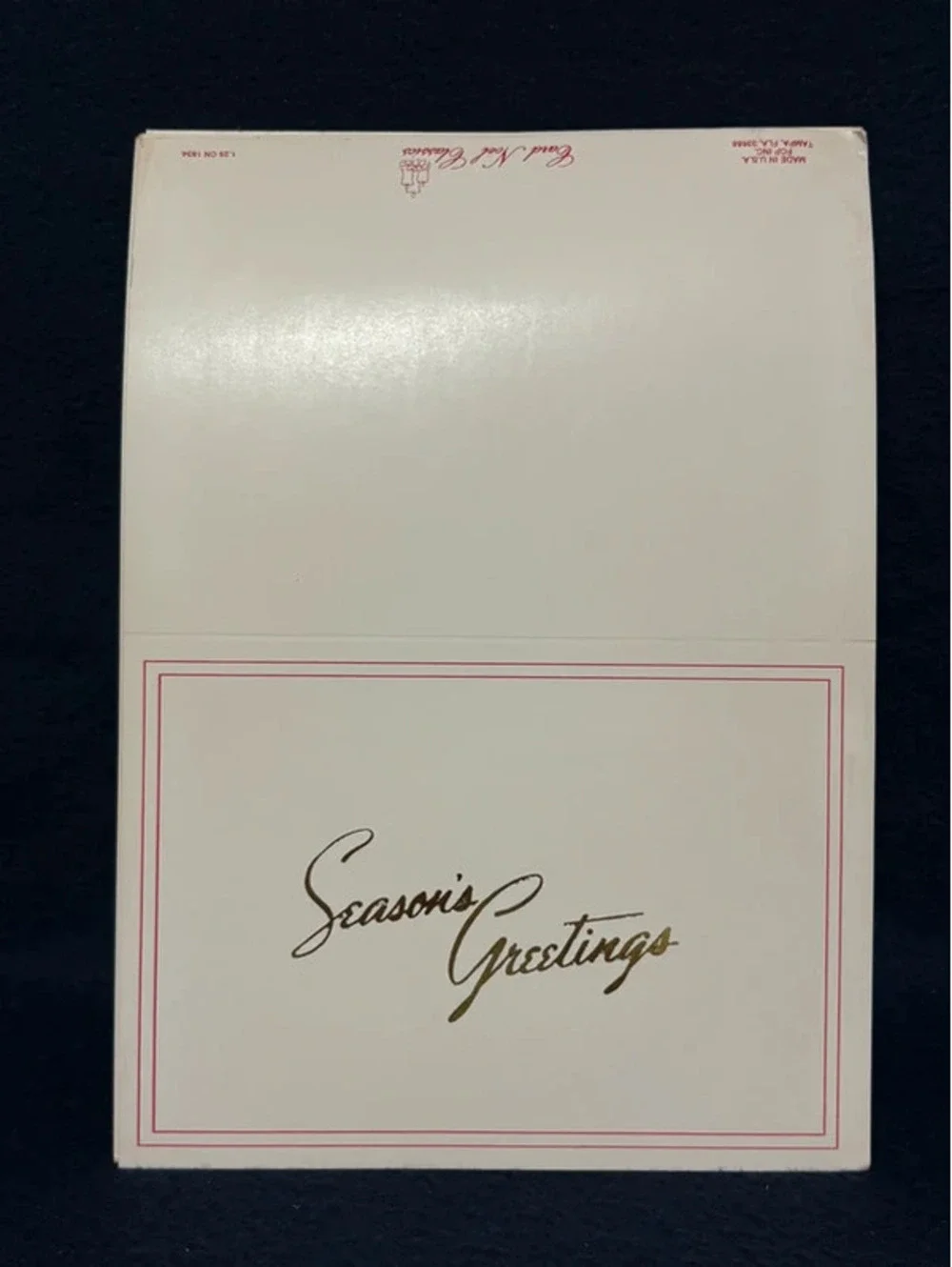 Vintage seasons greetings pack of 20 cards